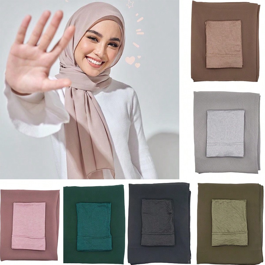 Women Fashion Wear - طقم حجاب نسائي من قطعتين للاستخدام