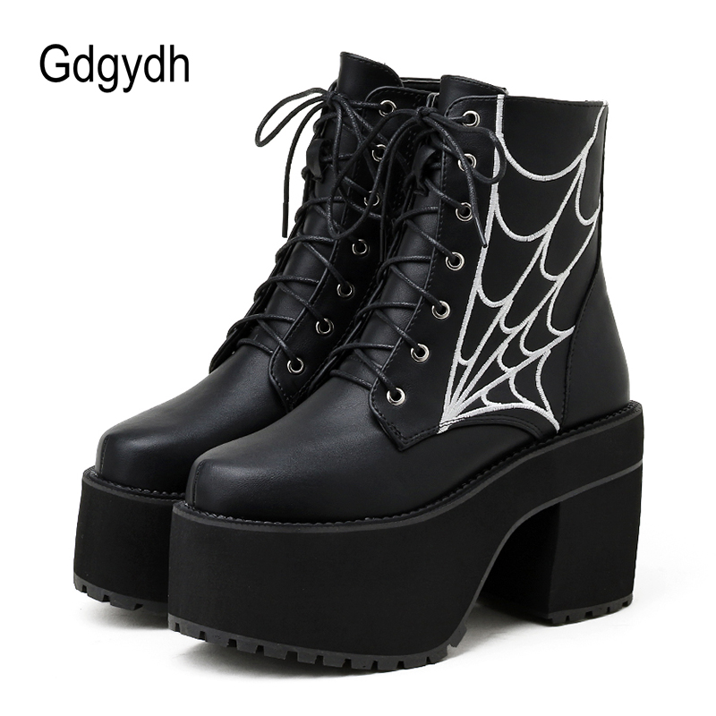 Women'S Fashion In The 90S - Gdgydh موضة Cobweb القوطية أحذية النساء
