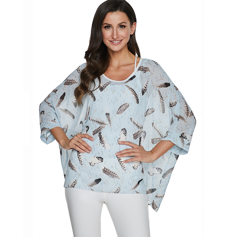 Wrap Blouse Chiffon - BHflutter-تونك شيفون حريري للنساء ، 2020