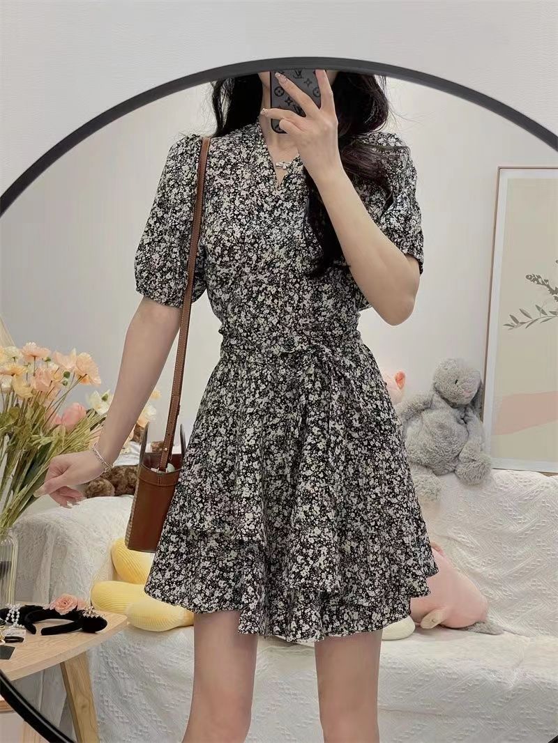 Wrap Blouse Chiffon - ليتل ديزي Bodycon فساتين نسائية نفخة