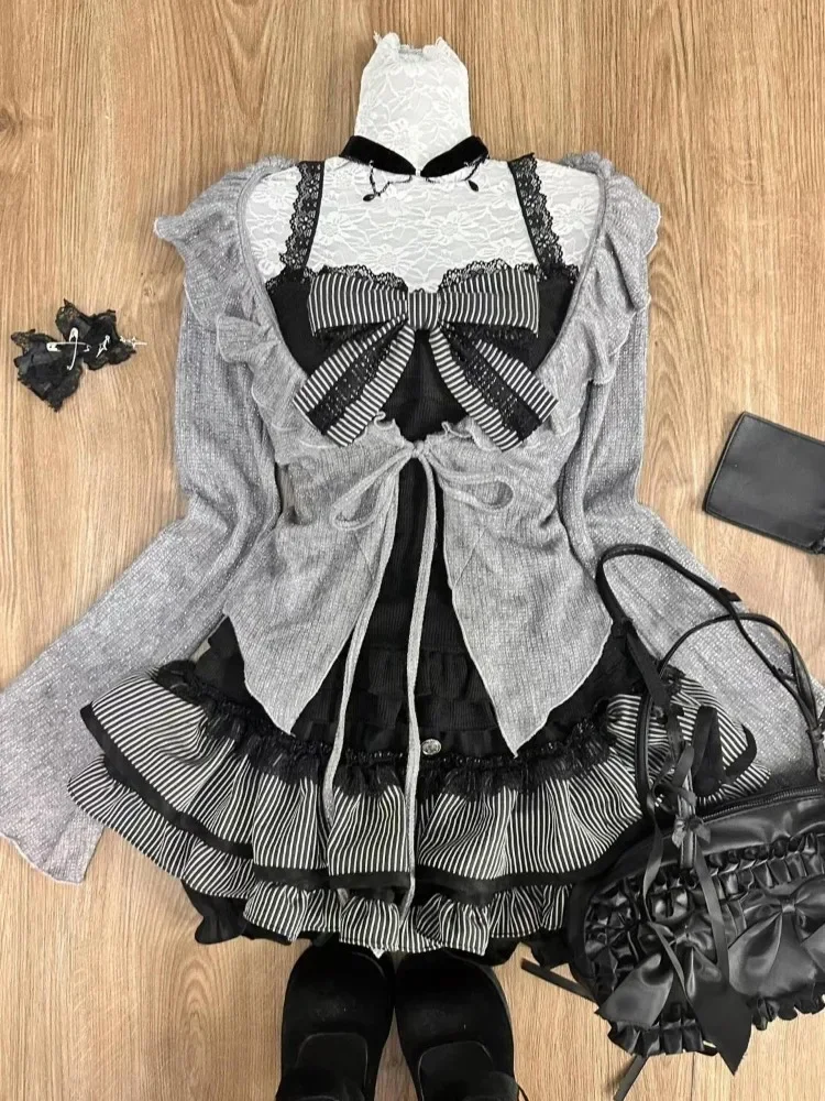 Corset Top Boned - الحلو لوليتا خمر الدعاوى النساء الكشكشة