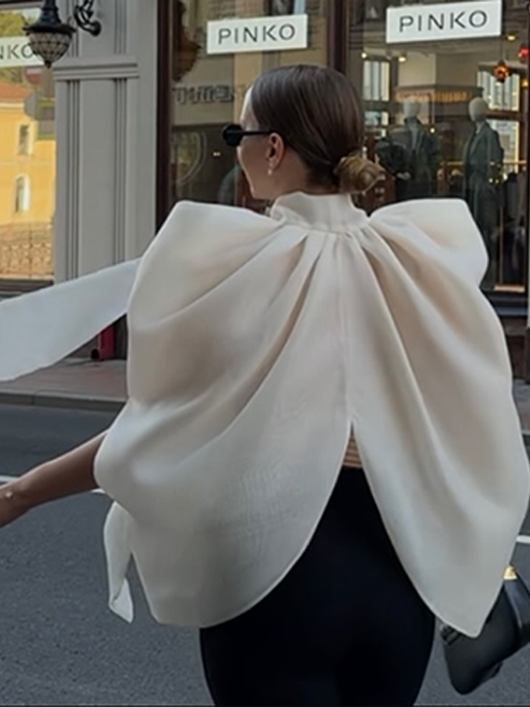 توب نسائي عصري بدون أكمام بياق - مراجعة Wrap Blouse Chiffon وسعره