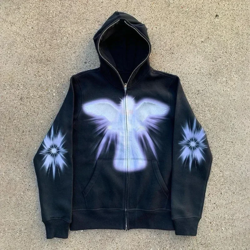 النساء الرجال Y2K موضة هوديي ر - مراجعة Women'S Fashion Zip Up Hoodies وسعره