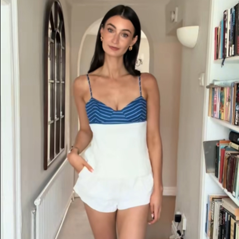 HXAO القوس شريط المرأة تنورة م - مراجعة Corset Top Boned وسعره