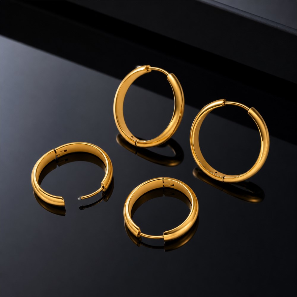 4 قطع من الأقراط الدائرية المص - مراجعة Women'S Fashion Earrings وسعره