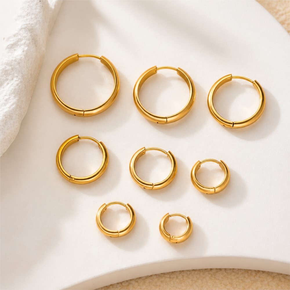 4 قطع من الأقراط الدائرية المص - مراجعة Women'S Fashion Earrings وسعره