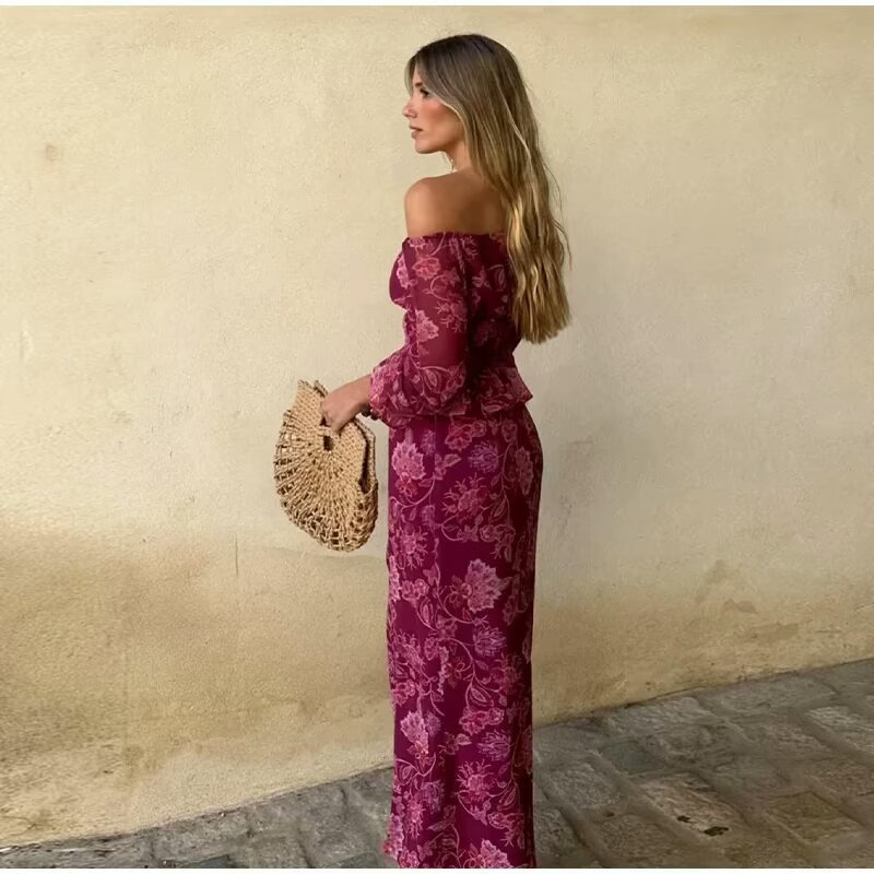 قميص نسائي مطبوع بأكمام طويلة  - مراجعة Fashion Women Picture وسعره