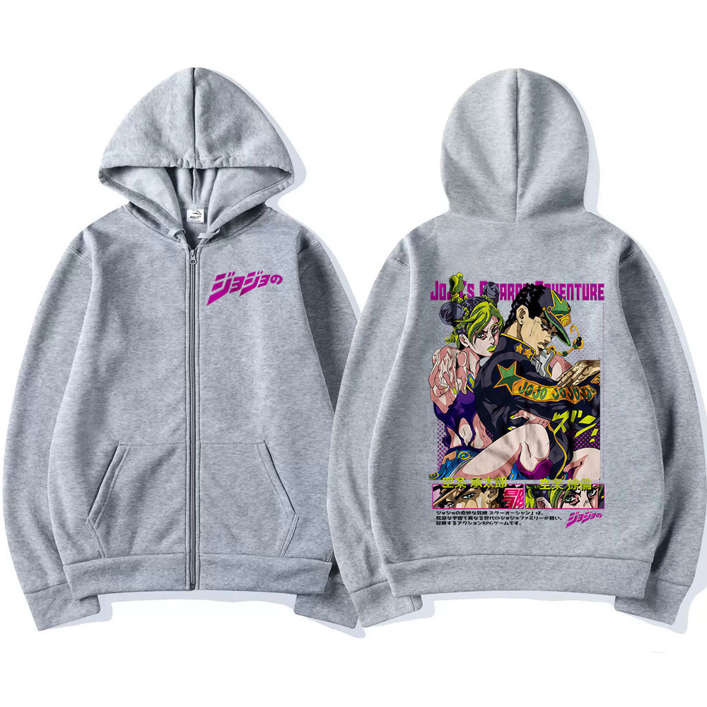 أنيمي جوجو غريب مغامرة سستة هو - مراجعة Women'S Fashion Zip Up Hoodies وسعره