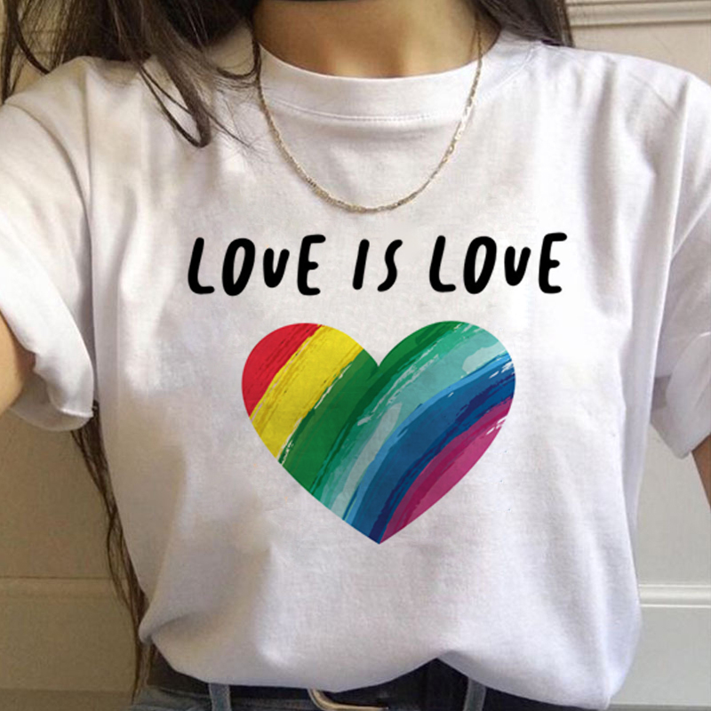 Lgbt قوس قزح Harajuku تي شيرت  - مراجعة Women'S Fashion In The 90S وسعره