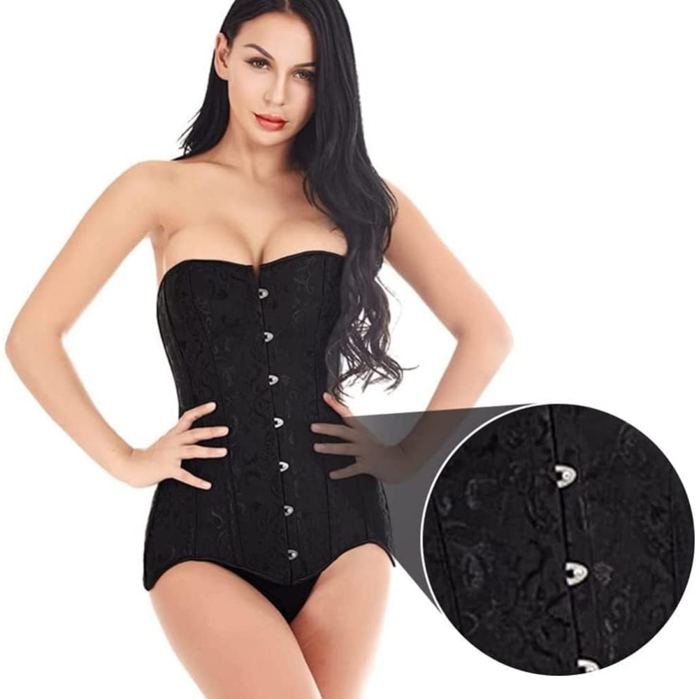 4 أزواج 201 مشد من الفولاذ الم - مراجعة Corset Top Boned وسعره