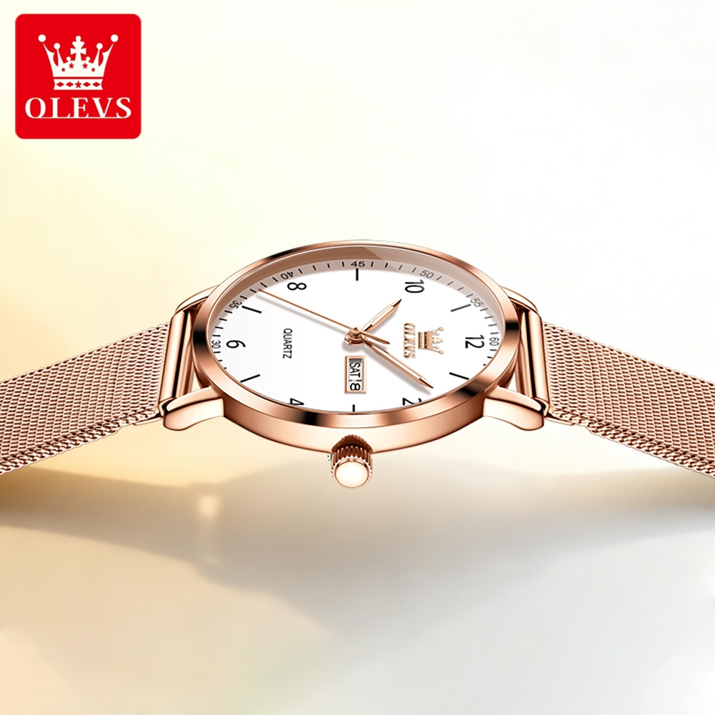 ساعات OLEVS 2996 النسائية الأص - مراجعة Women'S Fashion Line وسعره