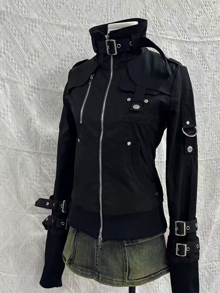 سترة نسائية سوداء ضيقة بسحاب م - مراجعة Women'S Fashion Zip Up Hoodies وسعره