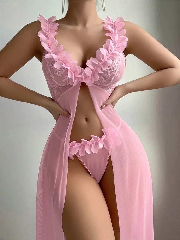 قمصان نوم نسائية مثيرة وردية ا - مراجعة Women'S Fashion Line وسعره