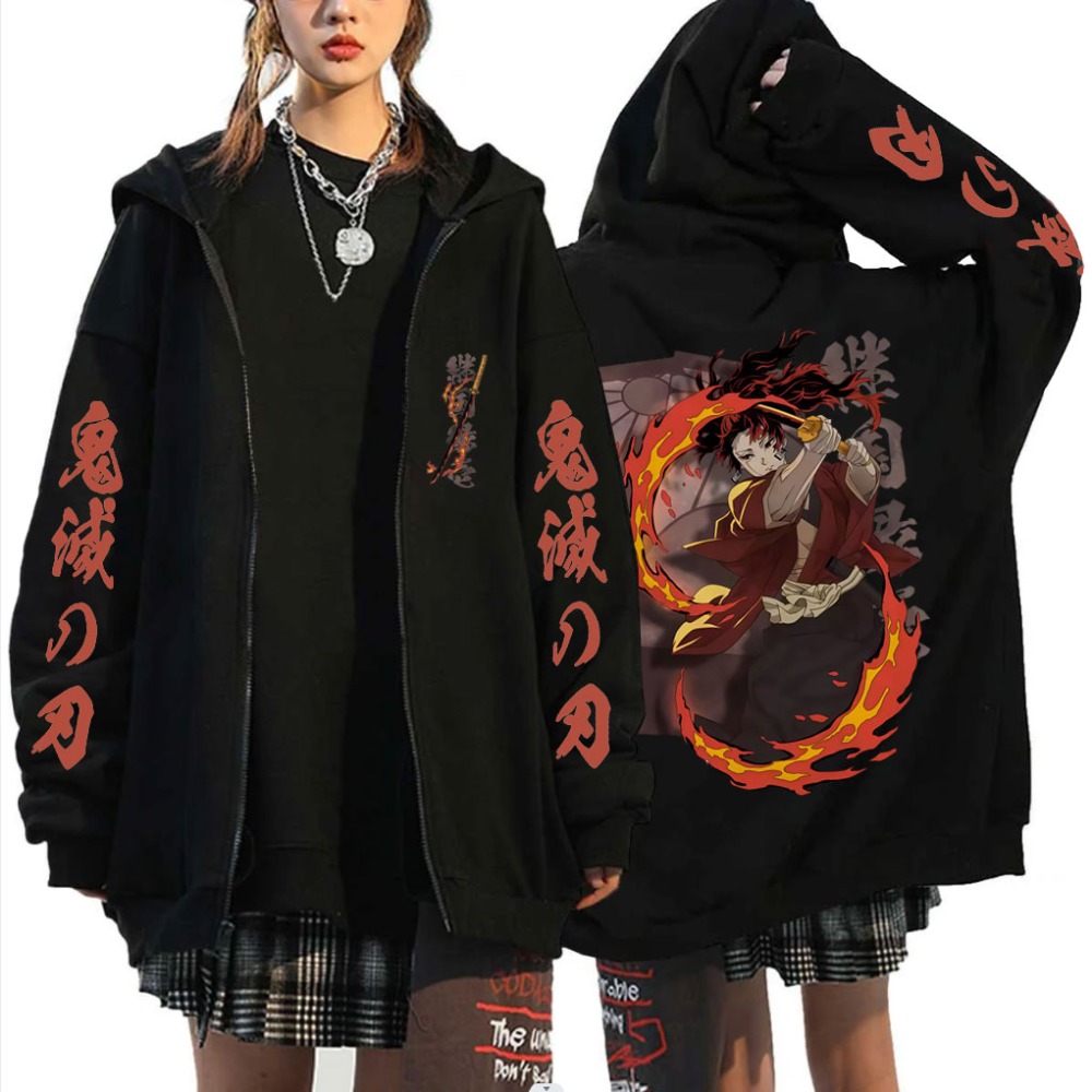 جديد شيطان القاتل Tsugikuni Yo - مراجعة Women'S Fashion Zip Up Hoodies وسعره