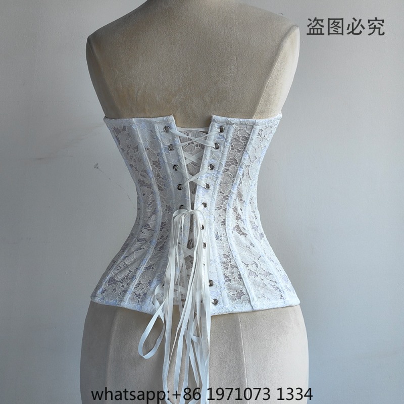 مشد نسائي فاخر من الدانتيل، بت - مراجعة Corset Top Boned وسعره