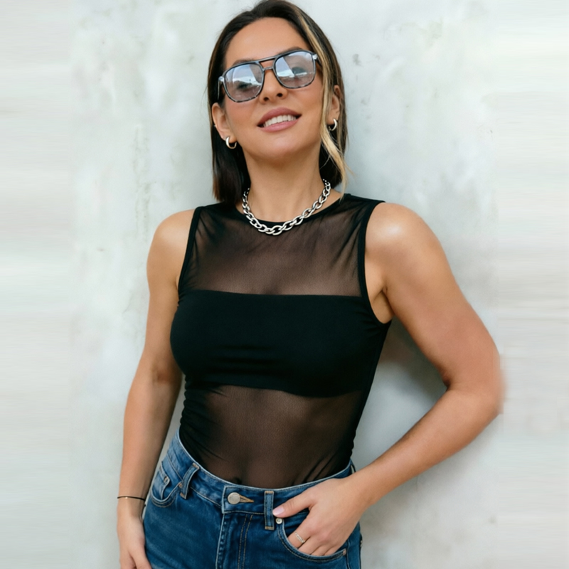 HXAO بودي سوت نسائي من التول ا - مراجعة Corset Top Boned وسعره